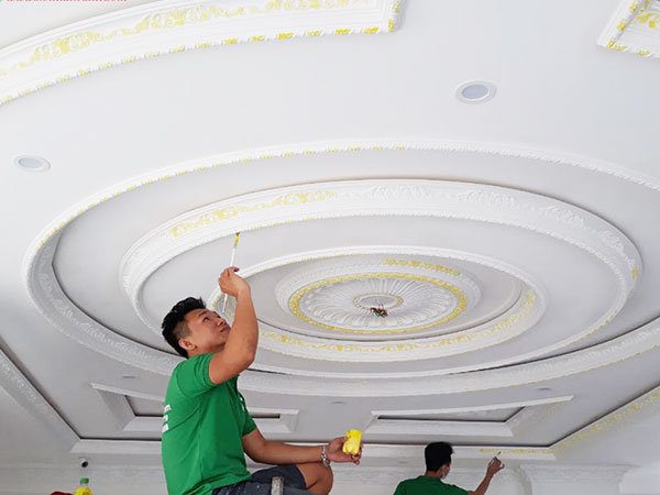 hướng dẫn sơn phào chỉ