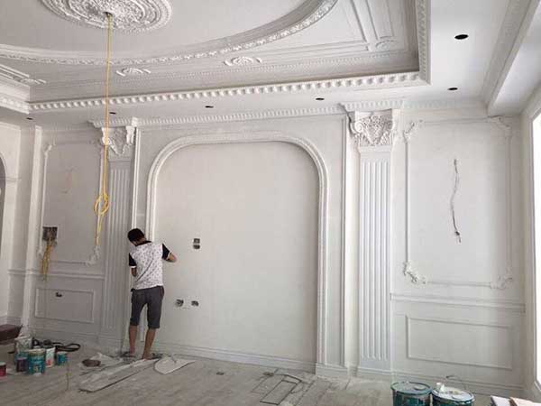 thi công phào chỉ ps nhanh chóng