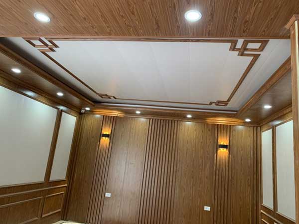 trần nhựa giả gỗ tại vĩnh bảo
