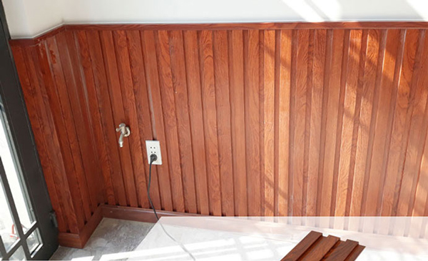 cách thi công lam sóng nhựa ốp chân tường