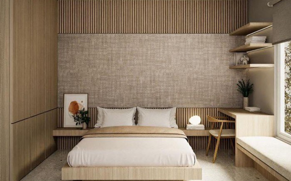 Chọn tấm ốp lam sóng cho phòng ngủ